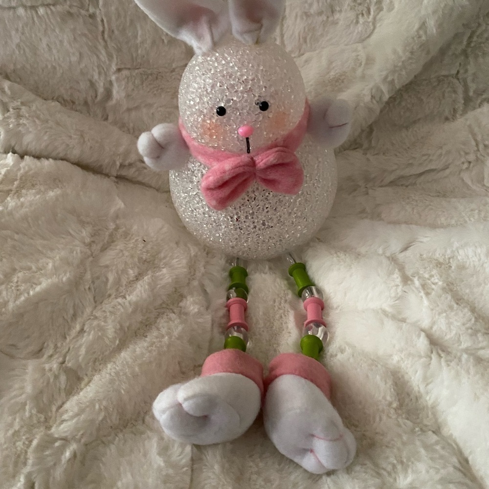 LED Light Up COLOR CHANGING Easter Bunny Sill Sitter - Battery Operated … NEW